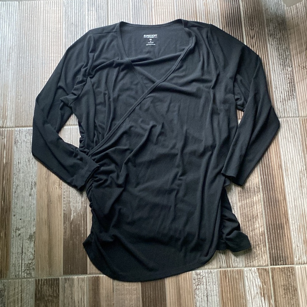 Torrid Ribbed Surplice Top - Picture 4 of 5